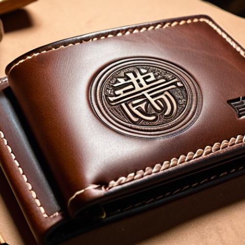 **

"Close-up of a craftsman's hands meticulously laser engraving a custom-designed logo onto a high-quality leather wallet. Focus on the intricate details of the logo being etched into the leather. Soft, diffused lighting to highlight the texture of the leather and the precision of the laser engraving. The logo should represent a modern, minimalist aesthetic, possibly incorporating Chinese characters in a stylized way."

**