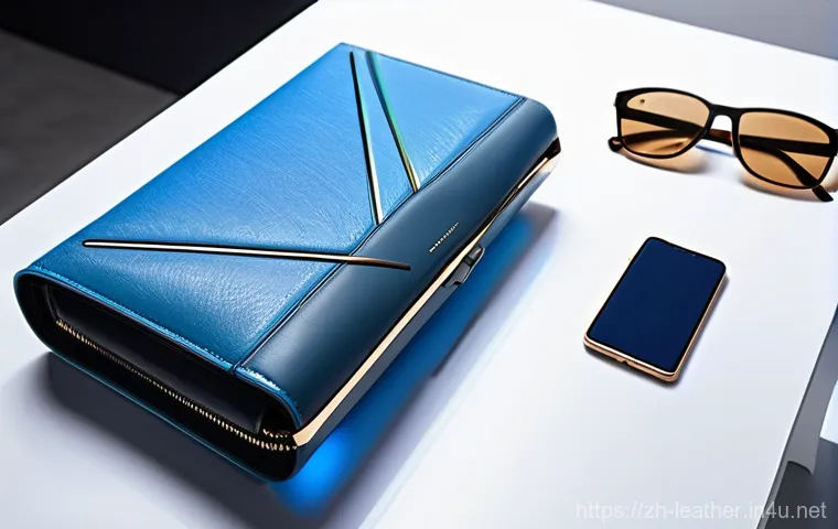 가죽공예 실물 크기 비교 - **Prompt 2: Understanding Leather Properties and Pattern Development**
    `A macro, studio-lit phot...