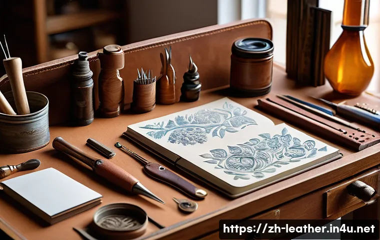 皮革雕刻与铆钉的绝密技巧:让你的作品瞬间高级感爆棚! 4 가죽공예 조각 및 리벳 사용법 관련 이미지 2