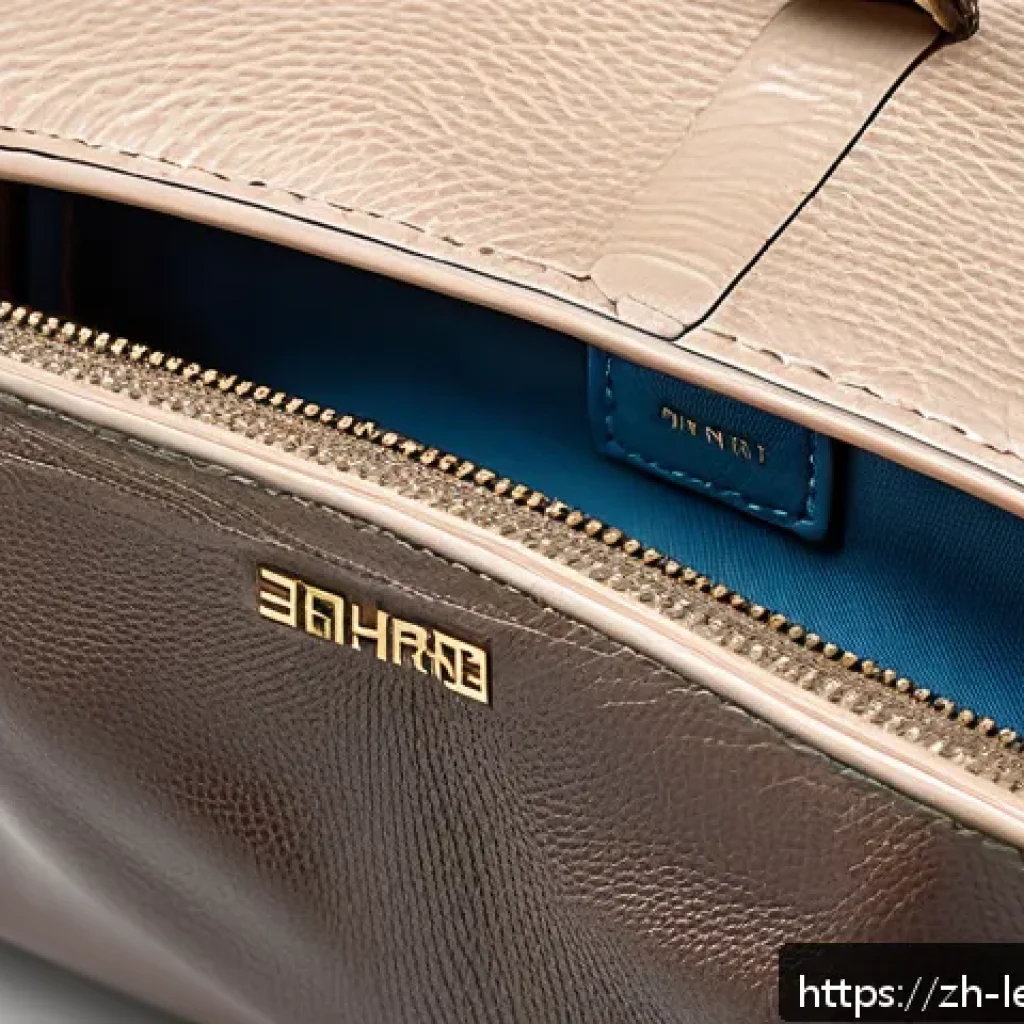 가죽공예 인조 가죽과 차이 - A close-up shot of a high-quality genuine leather handbag showcasing its natural texture with soft, ...